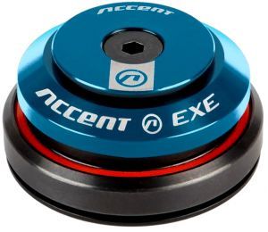 Stery zintegrowane ACCENT HI-EXE TAPER 1-1/8"-1.5", niebieskie, łożyska maszynowe