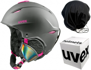 Kask narciarski UVEX PRIMO S 52-55cm POKROWIEC GRATIS black pink mat