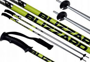 Kije kijki narciarskie BLIZZARD SPORT SKI POLES 125cm black/yellow/silver