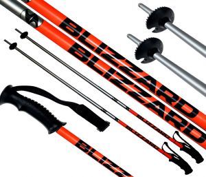 Kije kijki narciarskie BLIZZARD SPORT SKI POLES 110cm black/orange/silver