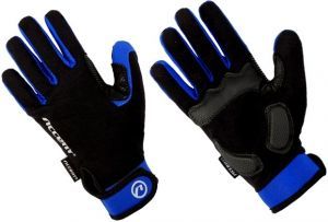 Rękawiczki z długimi palcami ACCENT BORA Long czarno-niebieskie XL