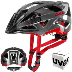 Kask rowerowy UVEX ACTIVE 56-60cm anthracite red