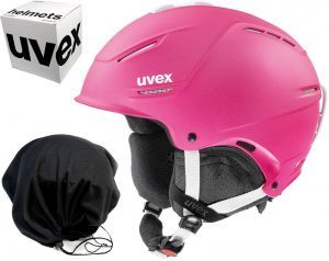 Kask narciarski UVEX P1US 2.0 S 52-55cm POKROWIEC GRATIS pink met