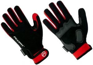 Rękawiczki z długimi palcami ACCENT BORA Long czarno-czerwone L