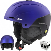 Kask narciarski, snowboardowy UVEX STANCE MIPS 58-62cm purple bash - black mat