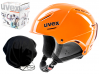 Kask narciarski UVEX P1US rent S 52-55 cm POKROWIEC GRATIS orange