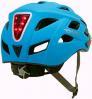 Kask rowerowy AUTHOR PULSE LED X8 52-58cm niebieski fluo + lampka